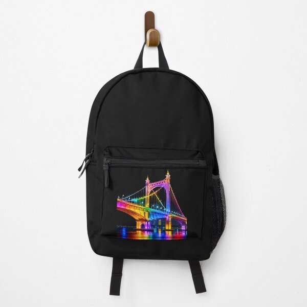 Item preview, Rainbow Lights Suspension Bridge at Night designed and sold by MagicCrystal.