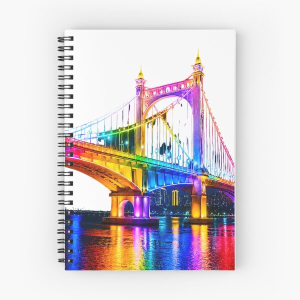 Item preview, Rainbow Lights Suspension Bridge at Night designed and sold by MagicCrystal.
