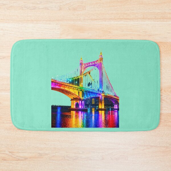 Item preview, Rainbow Lights Suspension Bridge at Night designed and sold by MagicCrystal.