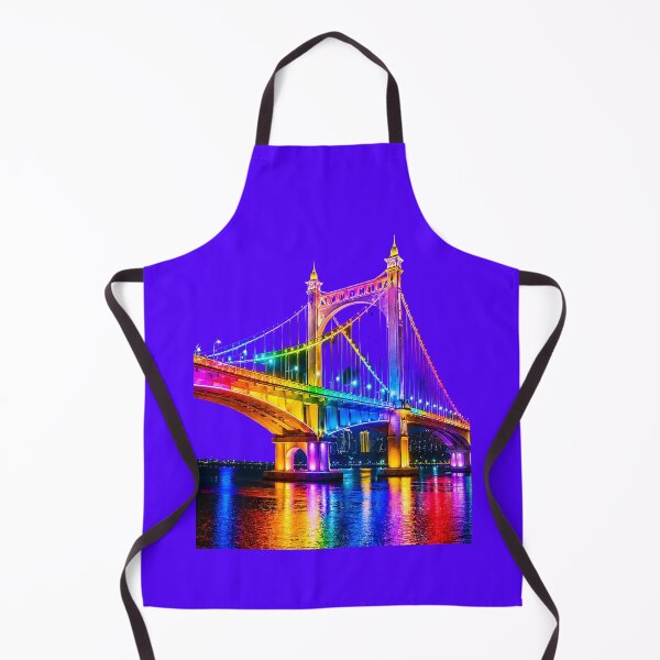 Item preview, Rainbow Lights Suspension Bridge at Night designed and sold by MagicCrystal.