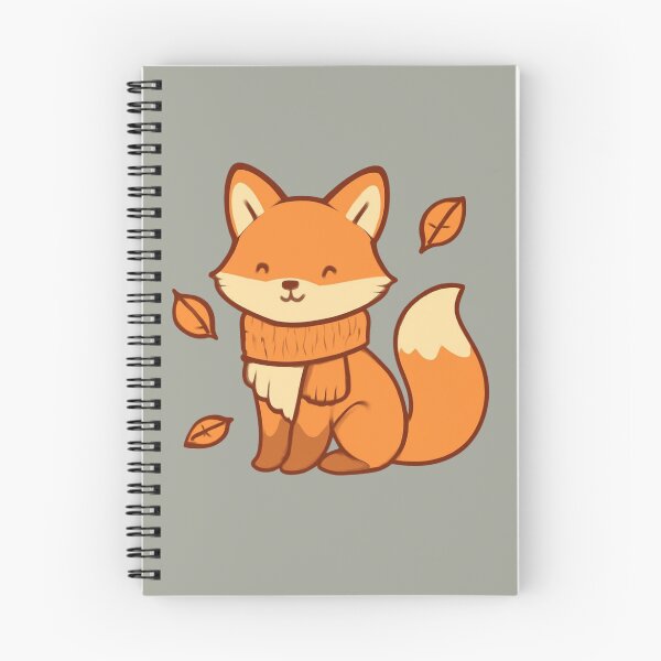 Item preview, Cute Autumn Fox with Scarf and Falling Leaves - Cozy Fall Woodland Animal designed and sold by trendplusco.