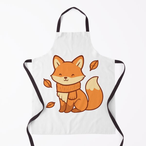 Item preview, Cute Autumn Fox with Scarf and Falling Leaves - Cozy Fall Woodland Animal designed and sold by trendplusco.