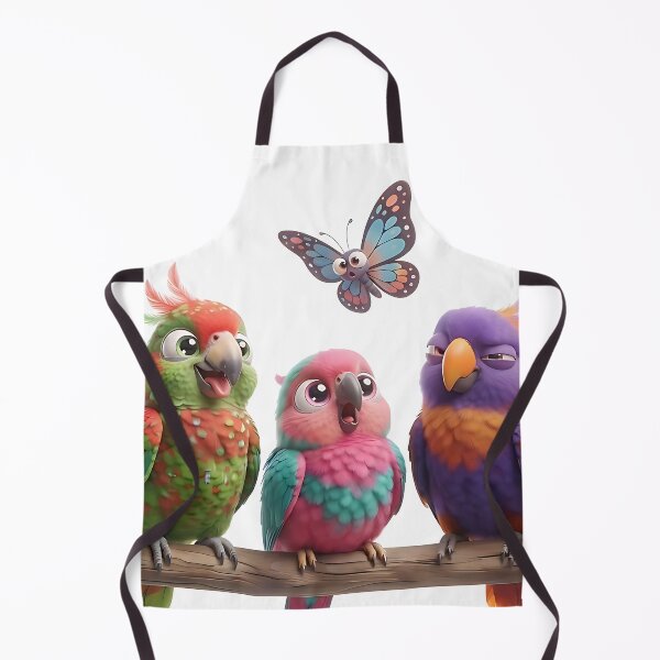 Item preview, five funny 3d birds designed and sold by ToxicInkArt.