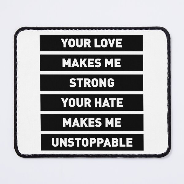 Item preview, Love Strength Hate Power Unstoppable Attitude Graphic | Best Gift designed and sold by Film Tees Official.