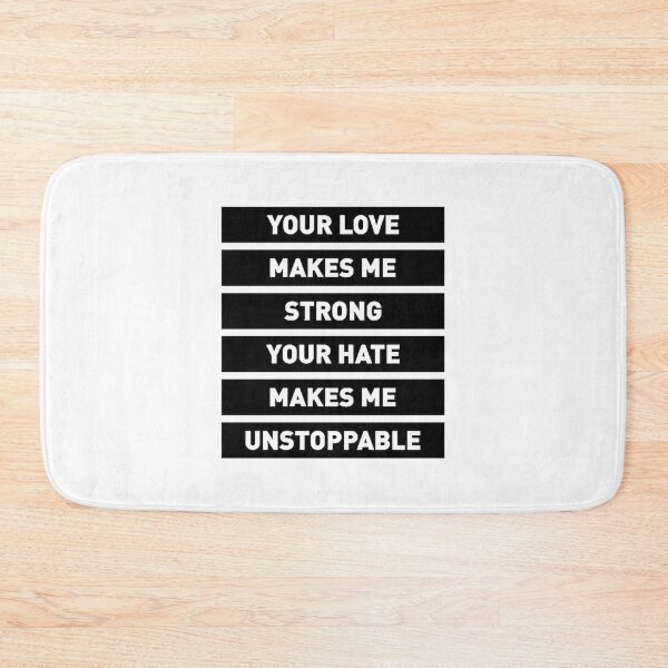 Item preview, Love Strength Hate Power Unstoppable Attitude Graphic | Best Gift designed and sold by Film Tees Official.