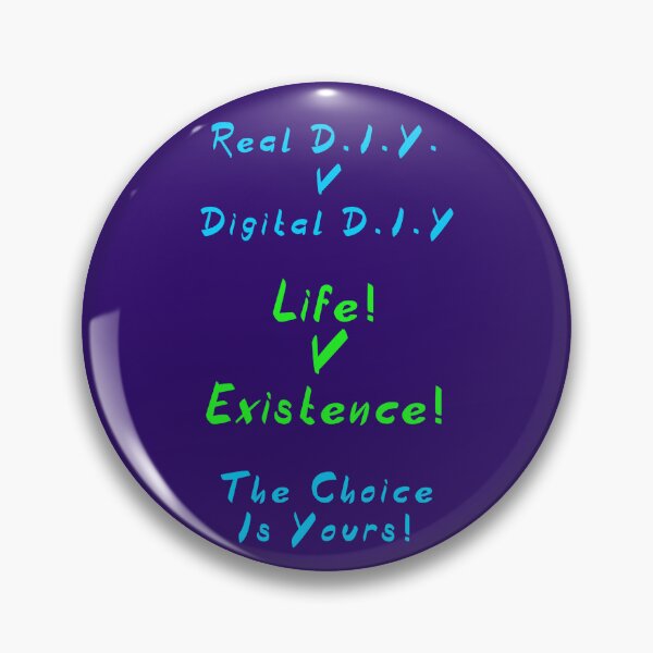Item preview, Real DIY v Digital DIY designed and sold by alien almanac.