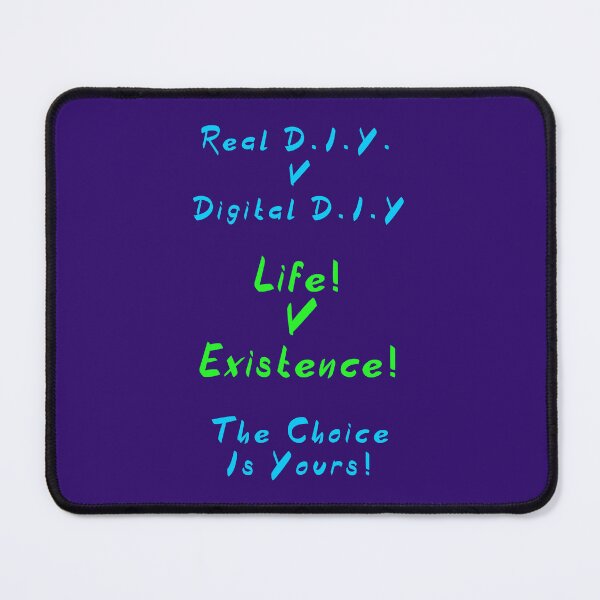 Item preview, Real DIY v Digital DIY designed and sold by alien almanac.