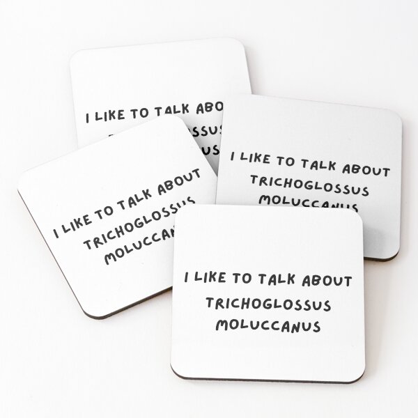 Item preview, I like to talk about trichoglossus moluccanus designed and sold by sociallyawkw.