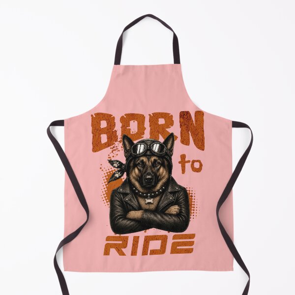 Item preview, German Shepherd Born To Ride - Biker Jacket & Bandana & Goggles designed and sold by PixelsPaws.