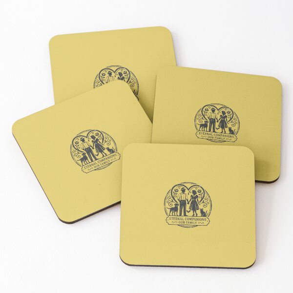 Item preview, Vintage Family Emblem: Eternal Companions, Our Family (Cat, Dog, and Couple) designed and sold by FootprintofLove.