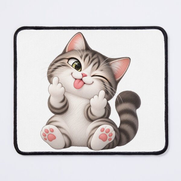 Item preview, mischievous cat designed and sold by an-items.