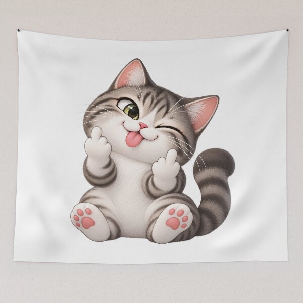 Item preview, mischievous cat designed and sold by an-items.