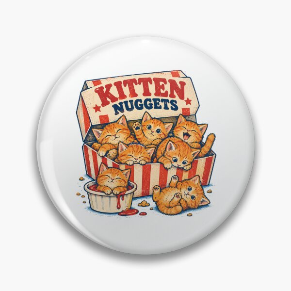 Item preview, Cute Kitten Nuggets Box – Funny Crispy Cat Food Parody designed and sold by WILLIAMS-BR.