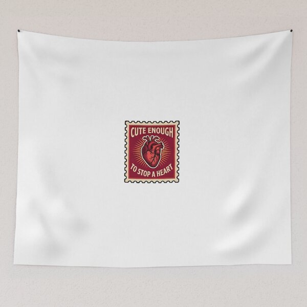 Item preview, Cute Enough To Stop A Heart Funny Nursing & Medical Stamp  designed and sold by aysenism.