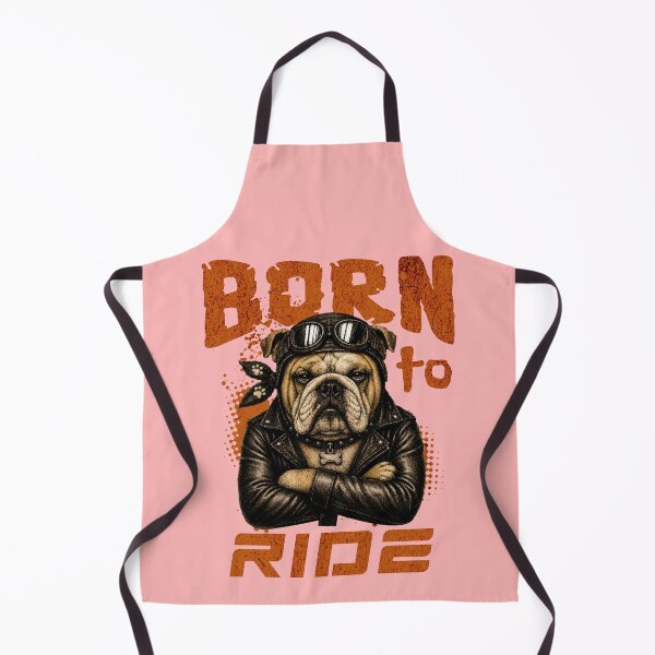 Item preview, English Bulldog Born To Ride - Biker Jacket & Bandana & Goggles designed and sold by PixelsPaws.
