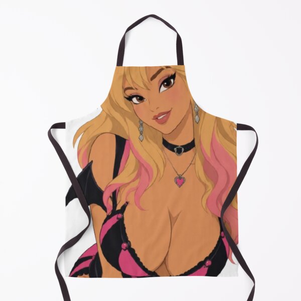 Item preview, Gothic Demon Girl Pin Up – Pink & Black Retro Cartoon designed and sold by  Hollow Moon Studios..