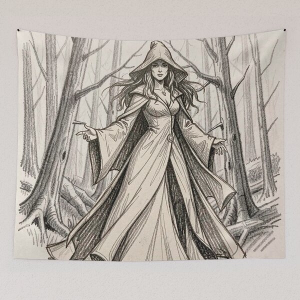 Item preview, The Witch in the Forest designed and sold by MagelliShop.