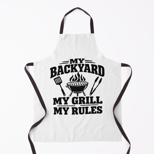 Item preview, My Backyard My Grill My Rules designed and sold by Ink-and-Odd.