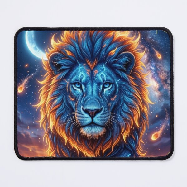 Item preview, Celestial Fire and Ice Cosmic Lion designed and sold by unboxedbyJuls.