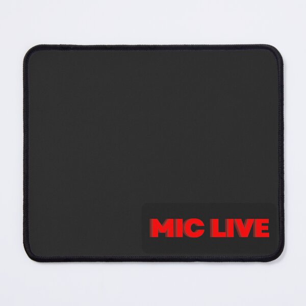 Item preview, MIC LIVE – Red Broadcast Studio Typography designed and sold by bayan-mssa.