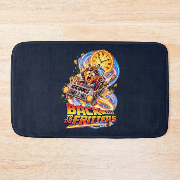 Item preview, Back To The Fritters | Retro Futuristic Potato Fritter Time Travel designed and sold by PopCulturePixel.