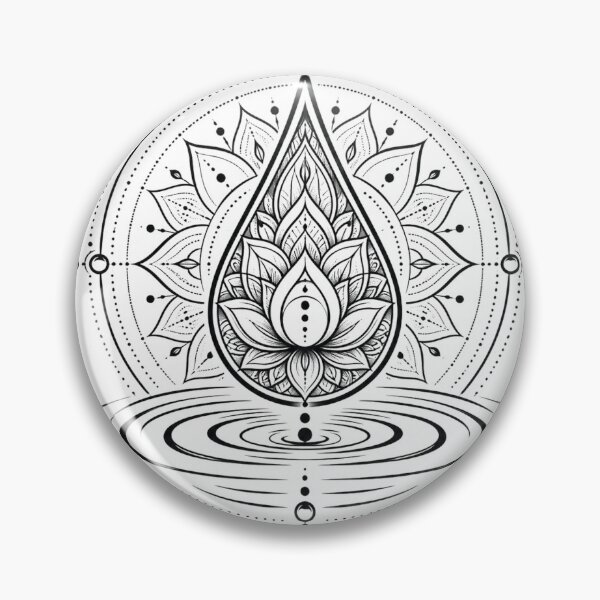 Item preview, Droplet Mandala Sacred Geometry Mindfulness Design designed and sold by A Light Worker.