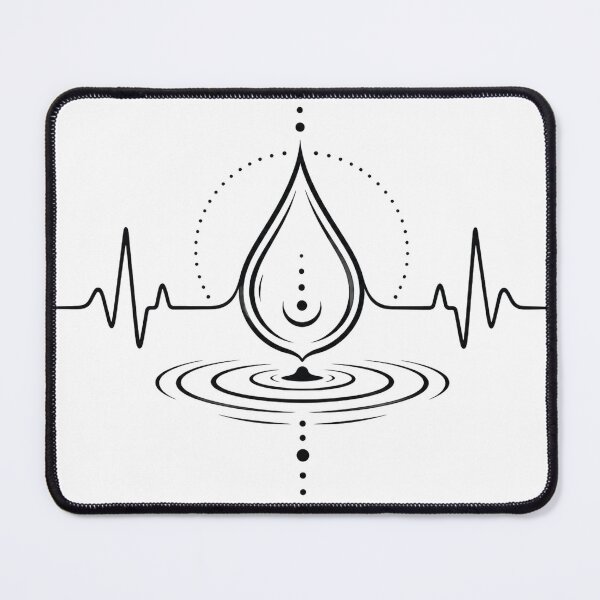 Item preview, Droplet Heartbeat Lifeline Wellness Meditation Design designed and sold by A Light Worker.