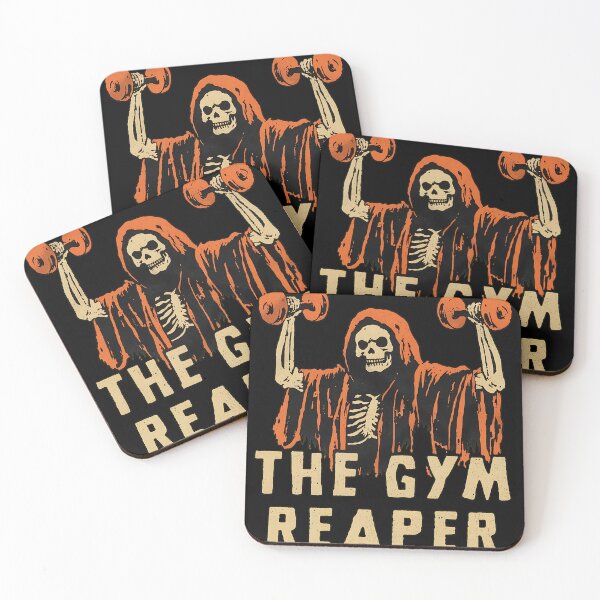Item preview, The Gym Reaper Funny Halloween Fitness Workout designed and sold by ZEtexaxe.