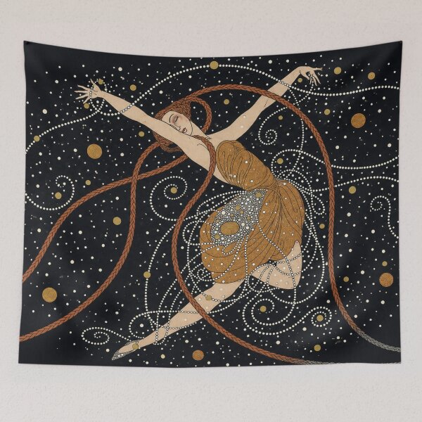 Item preview, This artwork is a famous Art Deco piece titled Ondee (sometimes referred to as "Rain Shower" or "Ballet Dancer") by the renowned Russian-French artist Erté (Romain de Tirtoff) designed and sold by RickE.