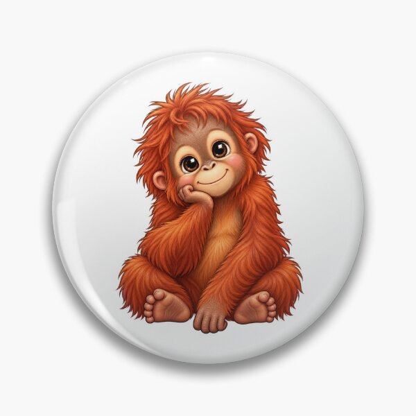 Artikelvorschau, Kawaii Dschungel Baby Orang-Utan entworfen und verkauft von Krys-Designs.