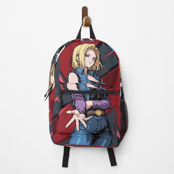 Item preview, Blonde Anime Warrior – Blue Denim & Purple Streetwear Aesthetic designed and sold by Dyan4.
