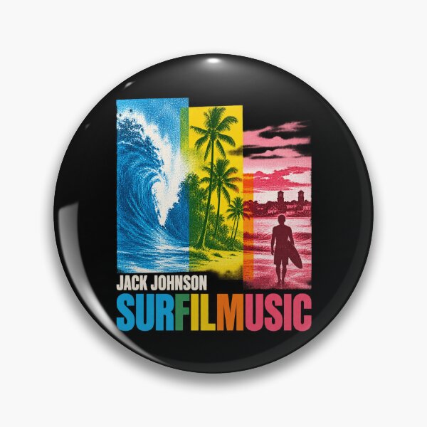 Artikelvorschau, Jack Johnson SURFILMUSIC 2026 Retro Surf Filmmusik entworfen und verkauft von ZeigerMax.