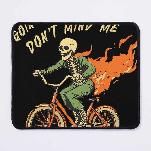 Item preview, Goin Through Hell Dont Mind Me Funny Skeleton Biker designed and sold by ZEtexaxe.