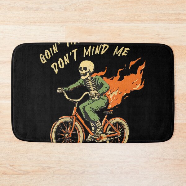 Item preview, Goin Through Hell Dont Mind Me Funny Skeleton Biker designed and sold by ZEtexaxe.