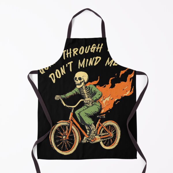Item preview, Goin Through Hell Dont Mind Me Funny Skeleton Biker designed and sold by ZEtexaxe.