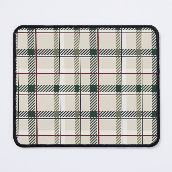 Item preview, Classic Dark Green and Cream Plaid Pattern designed and sold by CJ Creations.