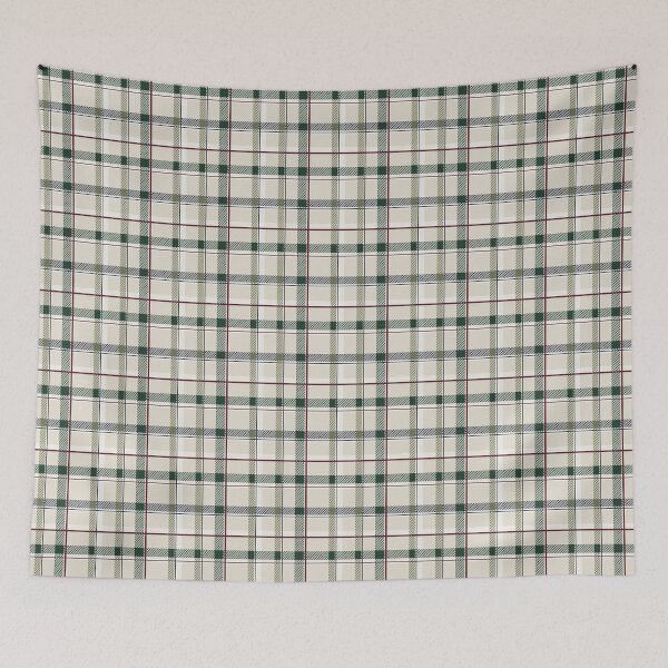 Item preview, Classic Dark Green and Cream Plaid Pattern designed and sold by CJ Creations.