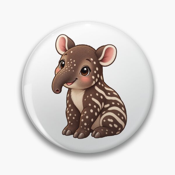 Artikelvorschau, Kawaii Dschungel Baby Tapir entworfen und verkauft von Krys-Designs.
