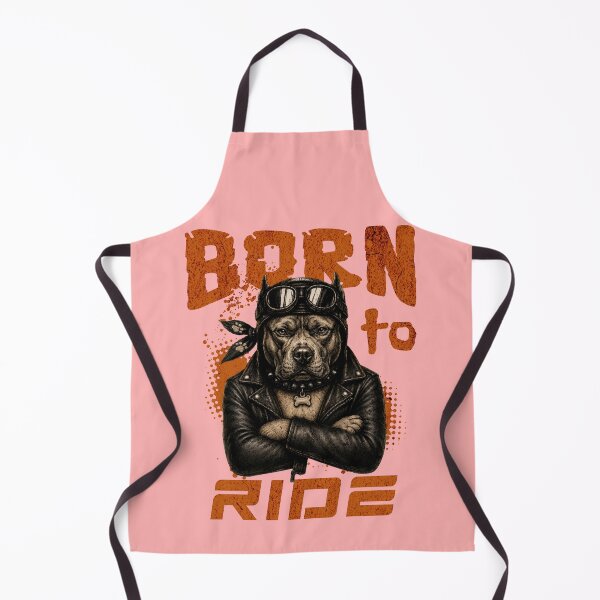 Item preview, Pitbull Born To Ride - Biker Jacket & Bandana & Goggles designed and sold by PixelsPaws.