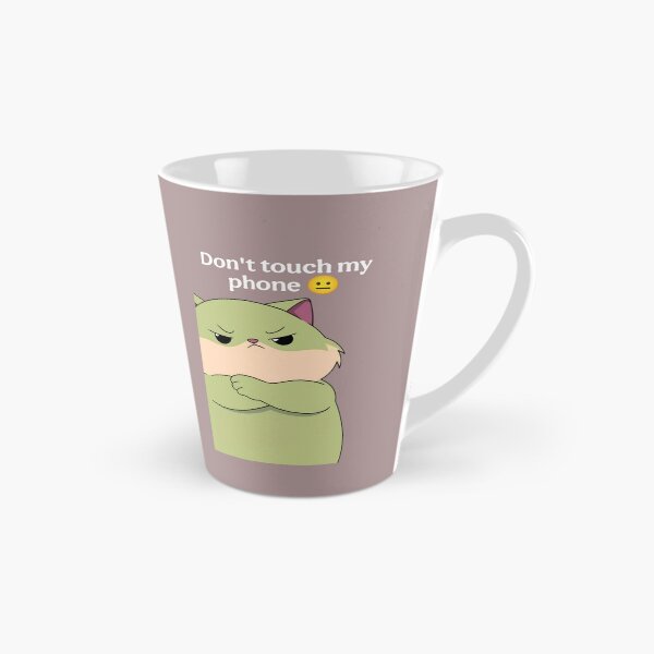 Item preview, Don't Touch My Phone Grumpy Cat Funny Kawaii Illustration designed and sold by BlackSyeth.