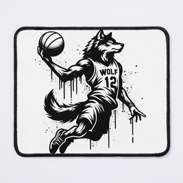 Artikelvorschau, Timberwolf Man Dunk Classic T-Shirts Aufkleber entworfen und verkauft von Knowvhere.