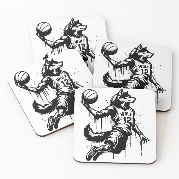 Item preview, Timberwolf man dunk classic t-shirts stickers  designed and sold by Knowvhere.