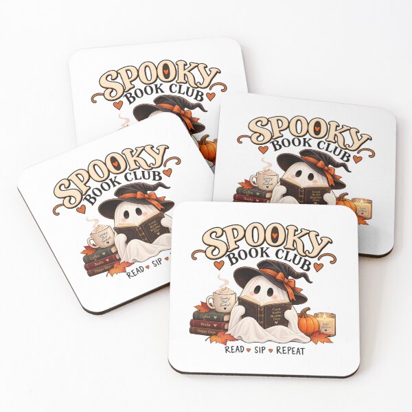Item preview, Spooky Book Club, Cute Ghost Reading Halloween Book Lover designed and sold by Butterfly  Effect.