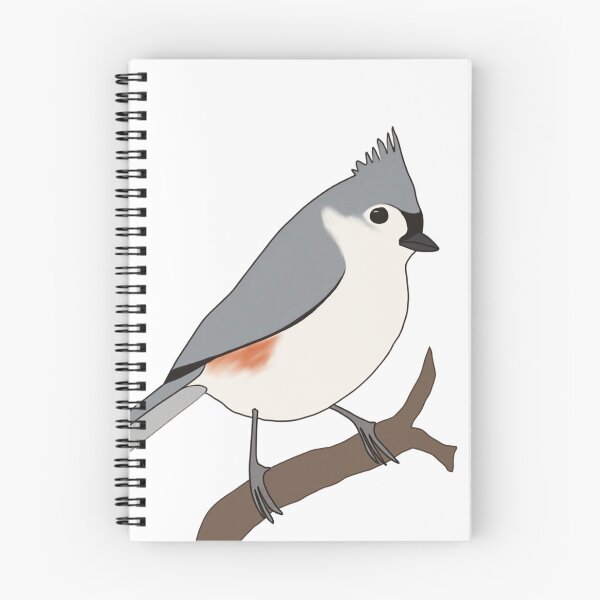 Item preview, Tufted Titmouse Digital Artwork – Cute Bird Illustration designed and sold by FarnwirbelArt.