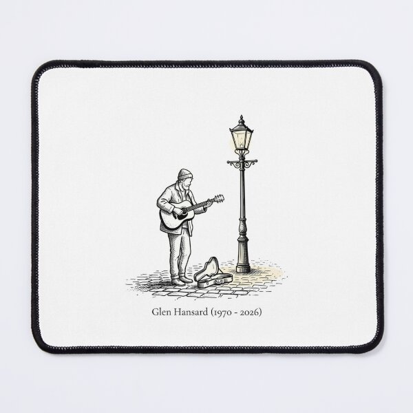 Item preview, Glen Hansard Tribute Dublin Busker Memorial Irish Folk Music Sticker designed and sold by Biriba+55.