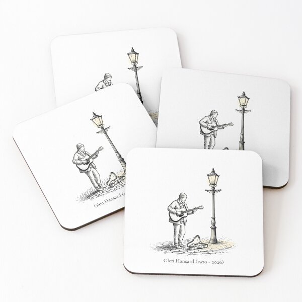 Item preview, Glen Hansard Tribute Dublin Busker Memorial Irish Folk Music Sticker designed and sold by Biriba+55.