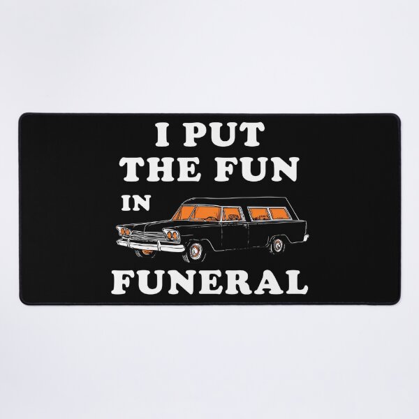 Item preview, I Put The Fun In Funeral Funny Vintage Hearse designed and sold by ZEtexaxe.