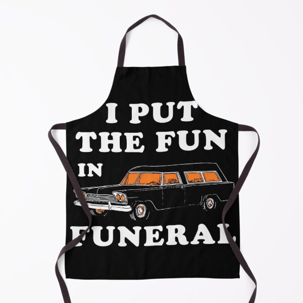 Item preview, I Put The Fun In Funeral Funny Vintage Hearse designed and sold by ZEtexaxe.