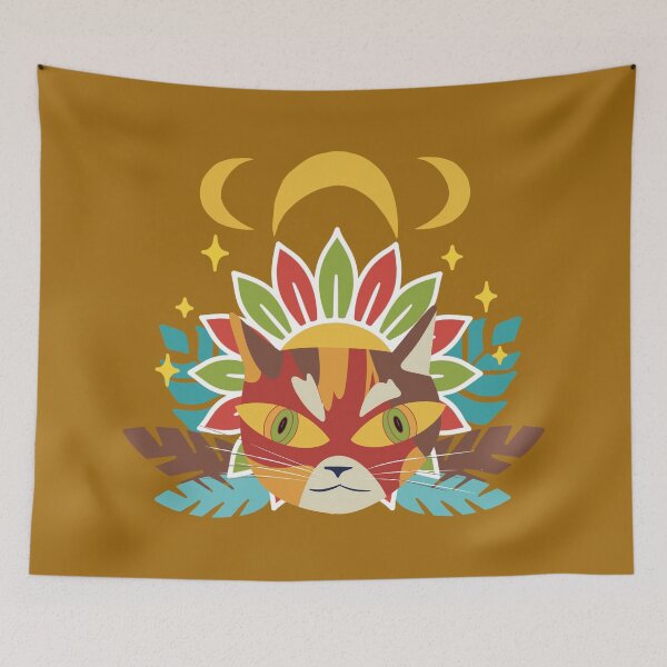 Item preview, Tribal Boho Tortoiseshell Cat designed and sold by IvysCreativityHouse.