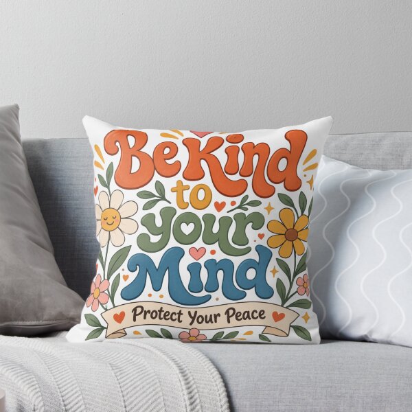Item preview, Be Kind to Your Mind Protect Your Peace Floral Positive Quote designed and sold by wecrea.